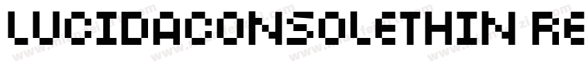 LucidaConsoleThin Regular字体转换